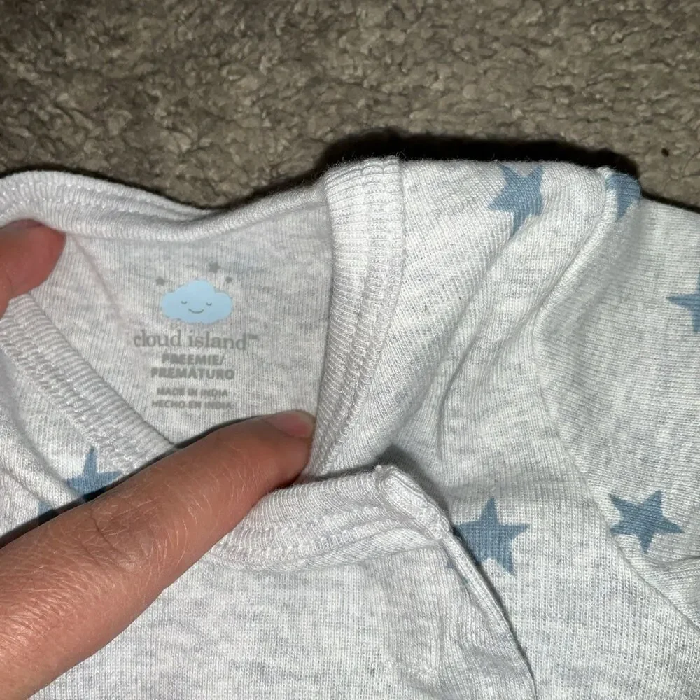 Baby Cloud island sleep gowns. Size Preemie. 2 pieces